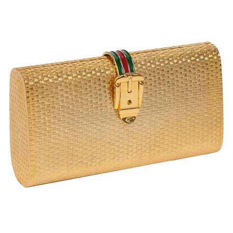 gold gucci clutch|gucci gold clutch bag.